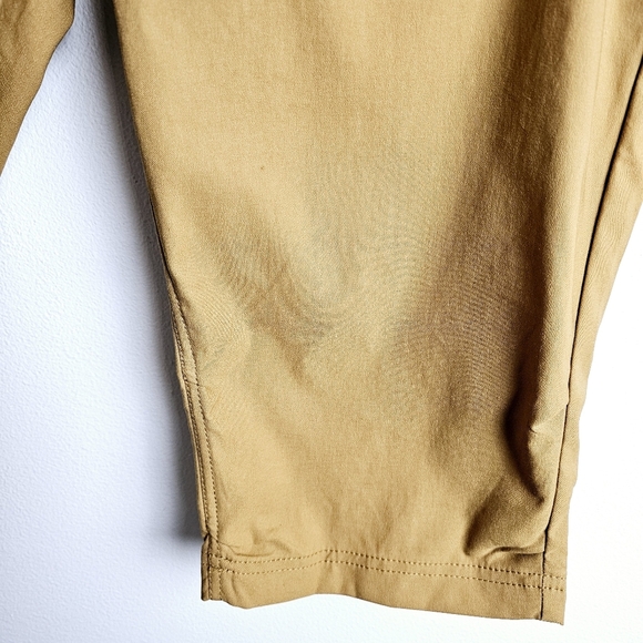 Prana Mustard Yellow Camel Capri Pants NWT - Picture 8 of 11